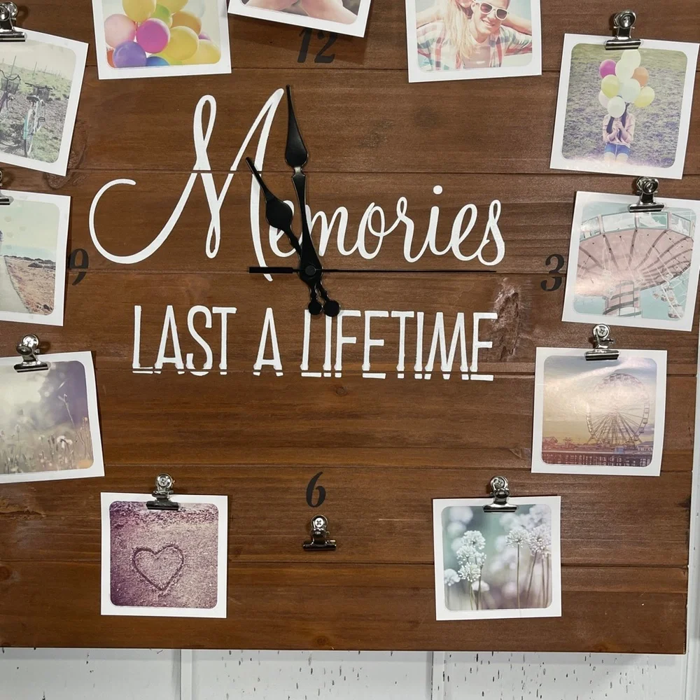 *NWT Custom Memory Board Wall Clock